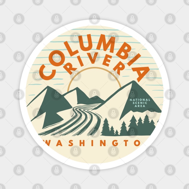 Columbia River National Scenic Area Washington Magnet by Spatium Natura